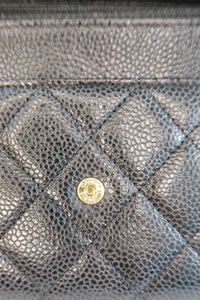 Chanel Classic Caviar Wallet On Chain