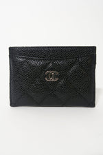 Chanel Black Caviar CC Card Holder