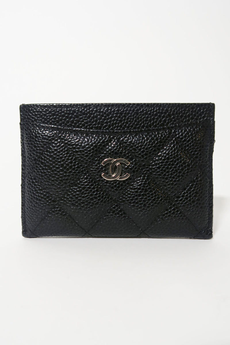 Chanel Black Caviar CC Card Holder