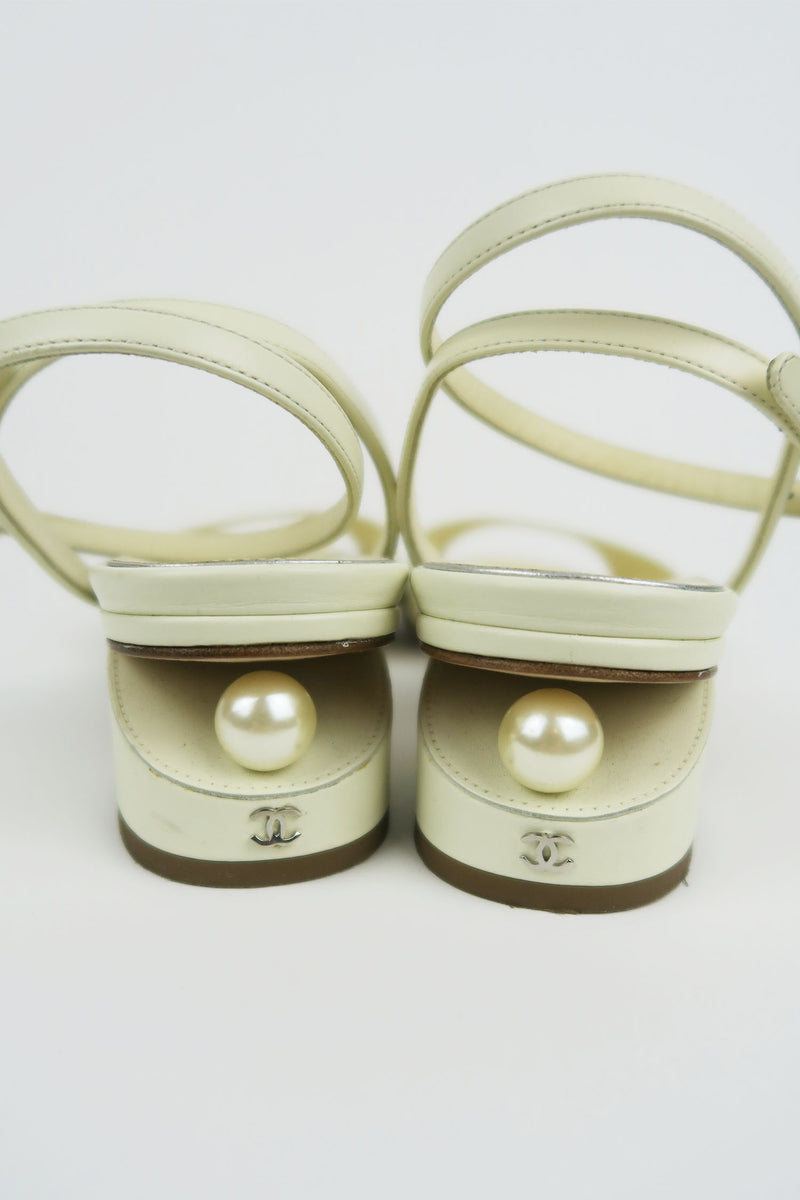 Chanel Leather Sandals sz 36