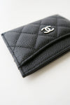 Chanel Black Caviar CC Card Holder