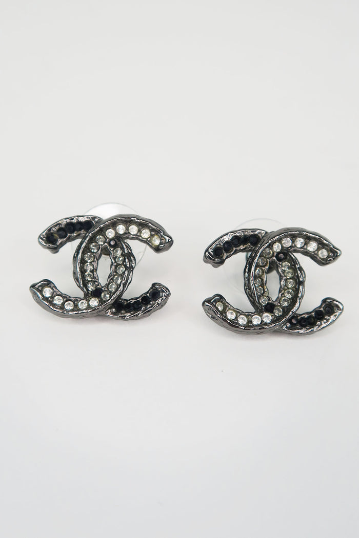 Chanel CC Stud Earrings