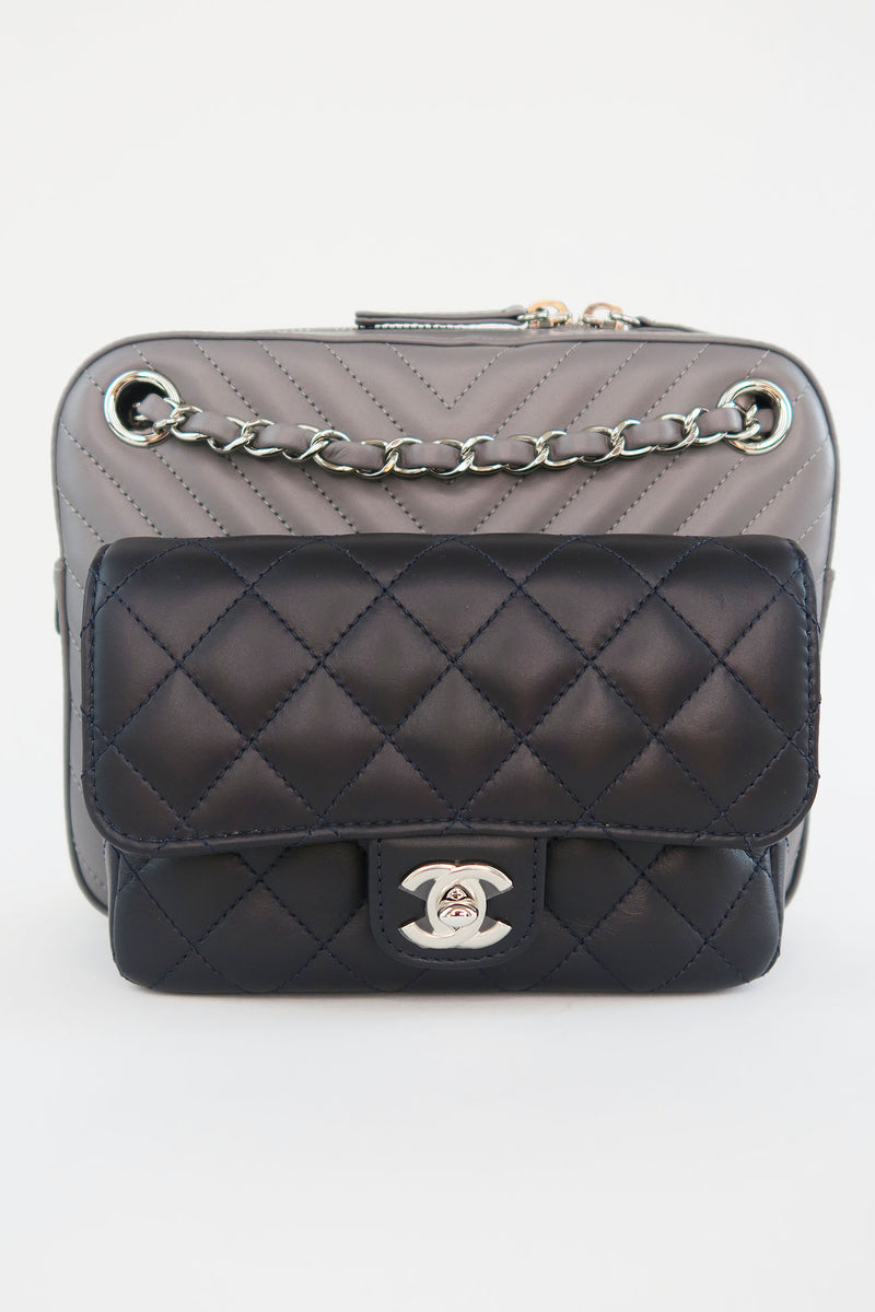 Chanel Two-Tone Quilted Shoulder Bag