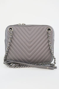 Chanel Two-Tone Quilted Shoulder Bag