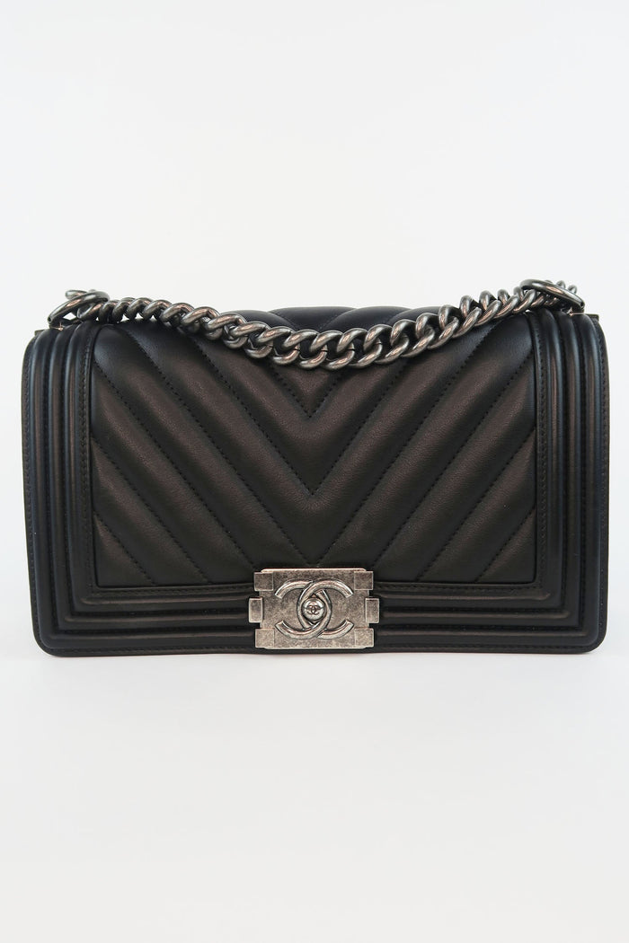 Chanel Medium Chevron Boy Bag