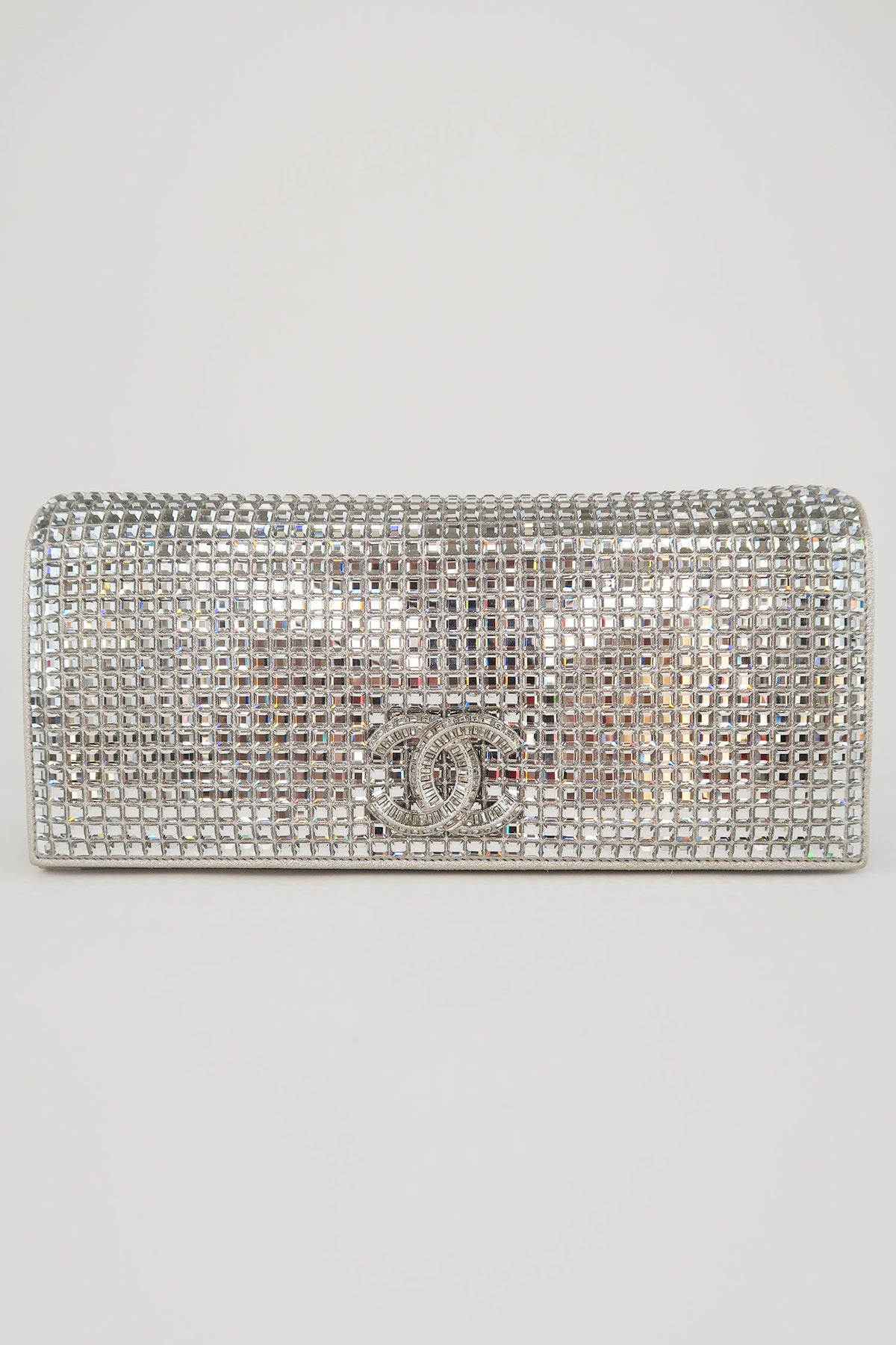 Chanel Crystal Embellished Clutch w/ Chain