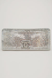 Chanel Crystal Embellished Clutch w/ Chain