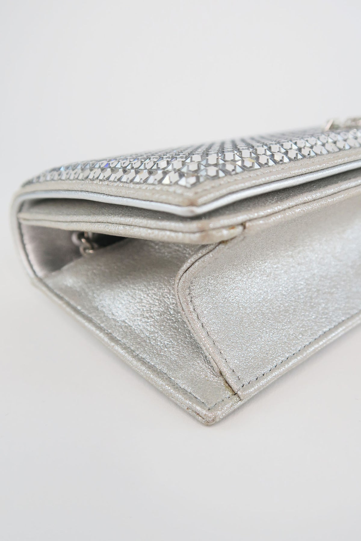 Chanel Crystal Embellished Clutch w/ Chain