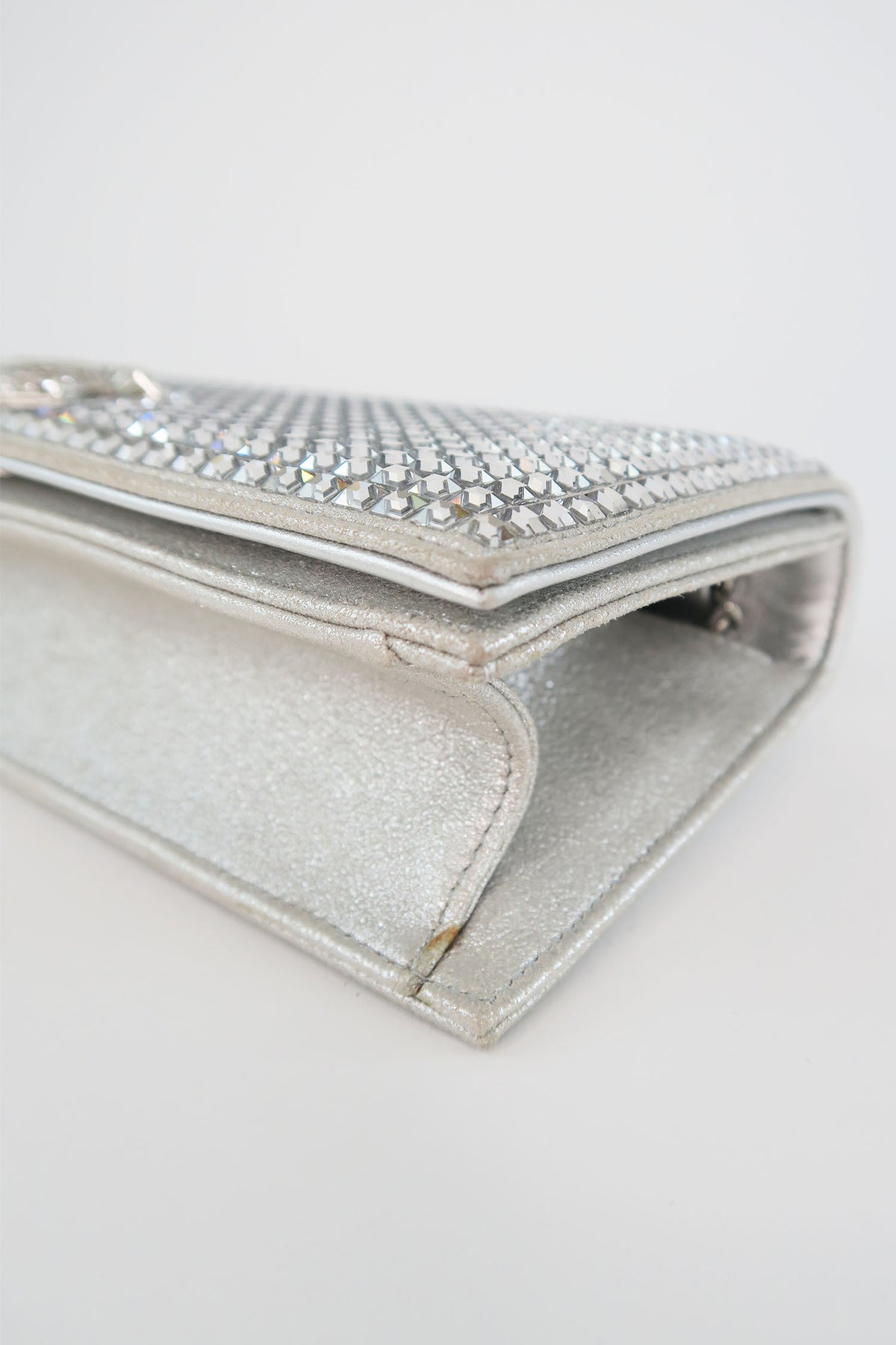 Chanel Crystal Embellished Clutch w/ Chain