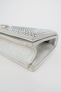 Chanel Crystal Embellished Clutch w/ Chain