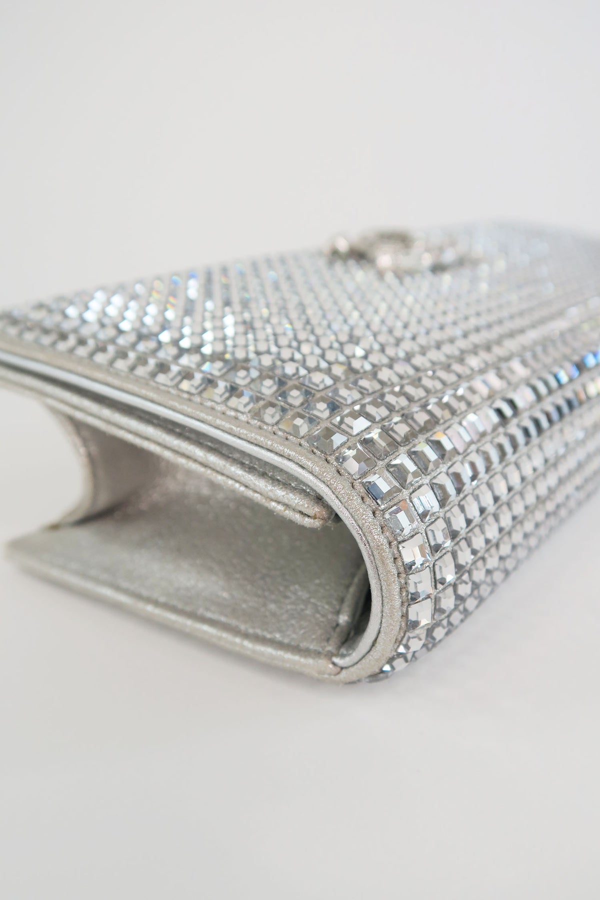 Chanel Crystal Embellished Clutch w/ Chain