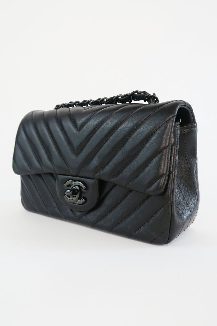 Chanel Chevron Mini Rectangular Flap Bag