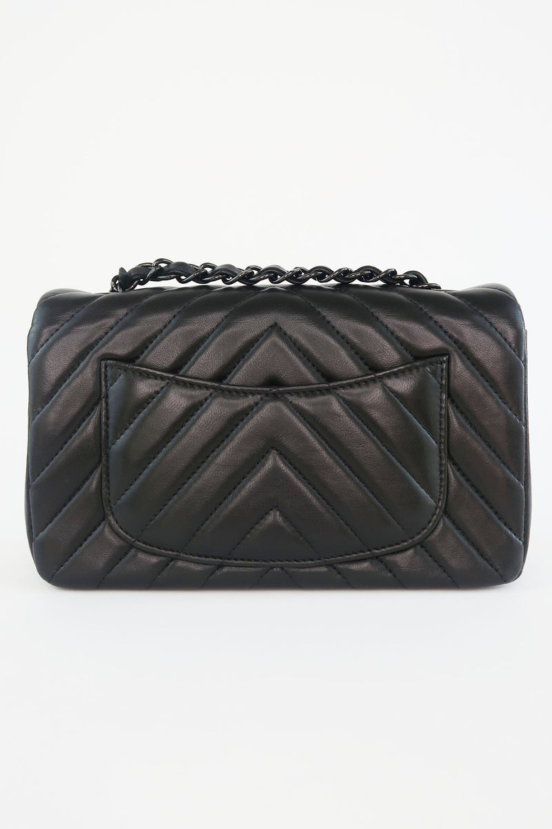 Chanel Chevron Mini Rectangular Flap Bag