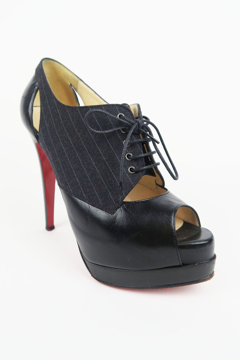 Christian Louboutin Pinstripe Pumps sz 36.5