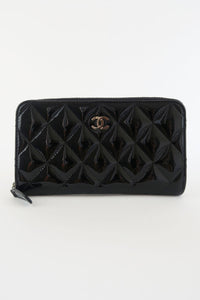 Chanel Small Zip-Around Interlocking CC Logo Continental Wallet