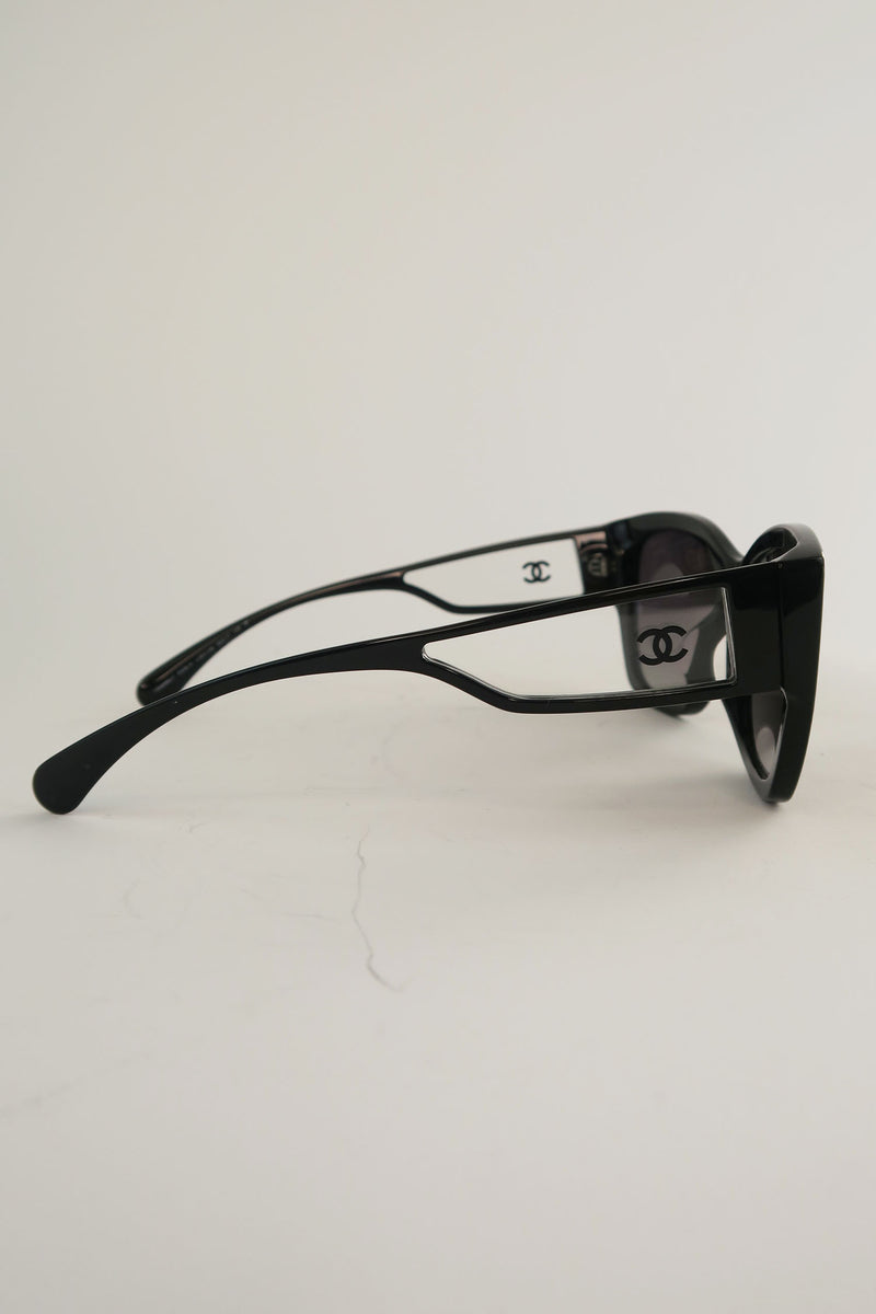 Chanel Interlocking CC Logo Oversize Sunglasses