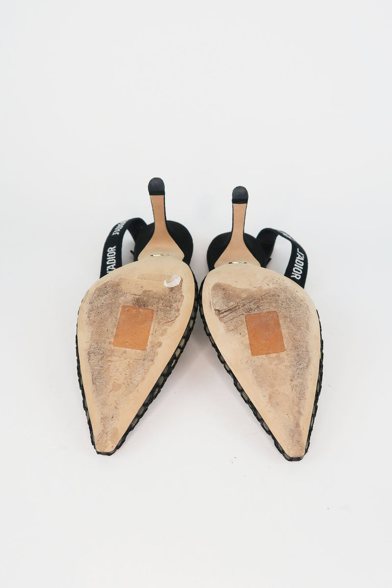 Christian Dior J'Adior Suede Slingback Pumps sz 37
