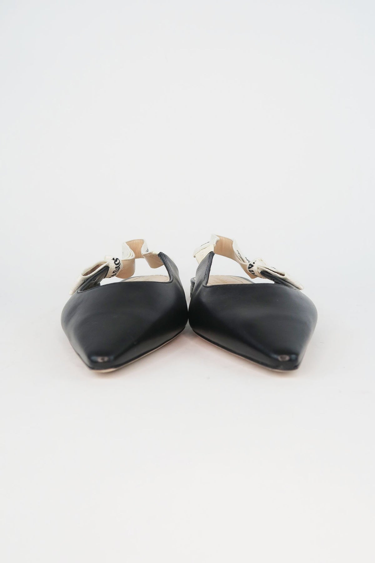 Christian Dior J'Adior Leather Slingback Flats sz 36.5