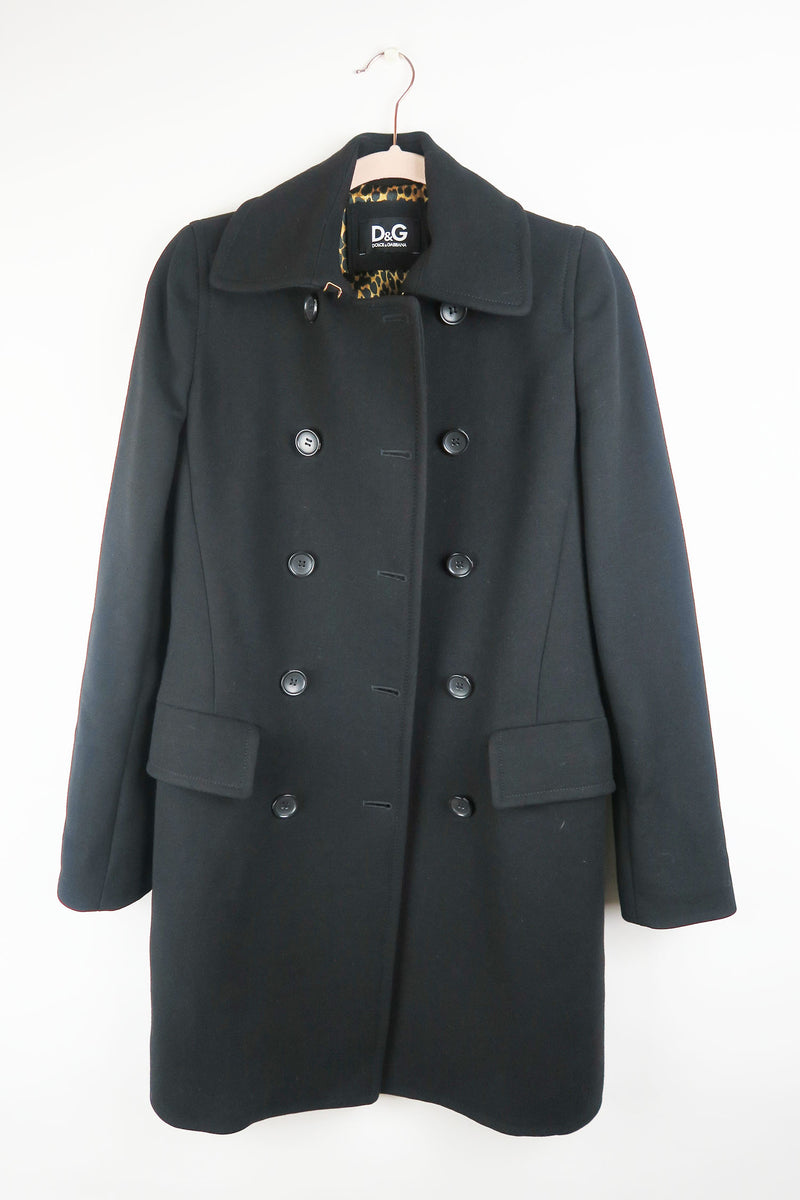 Dolce & Gabbana Virgin Wool Coat sz 36