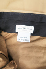 Dries Van Noten Wool Straight Leg Pants sz 34