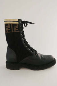 Fendi Leather Combat Boots sz 38