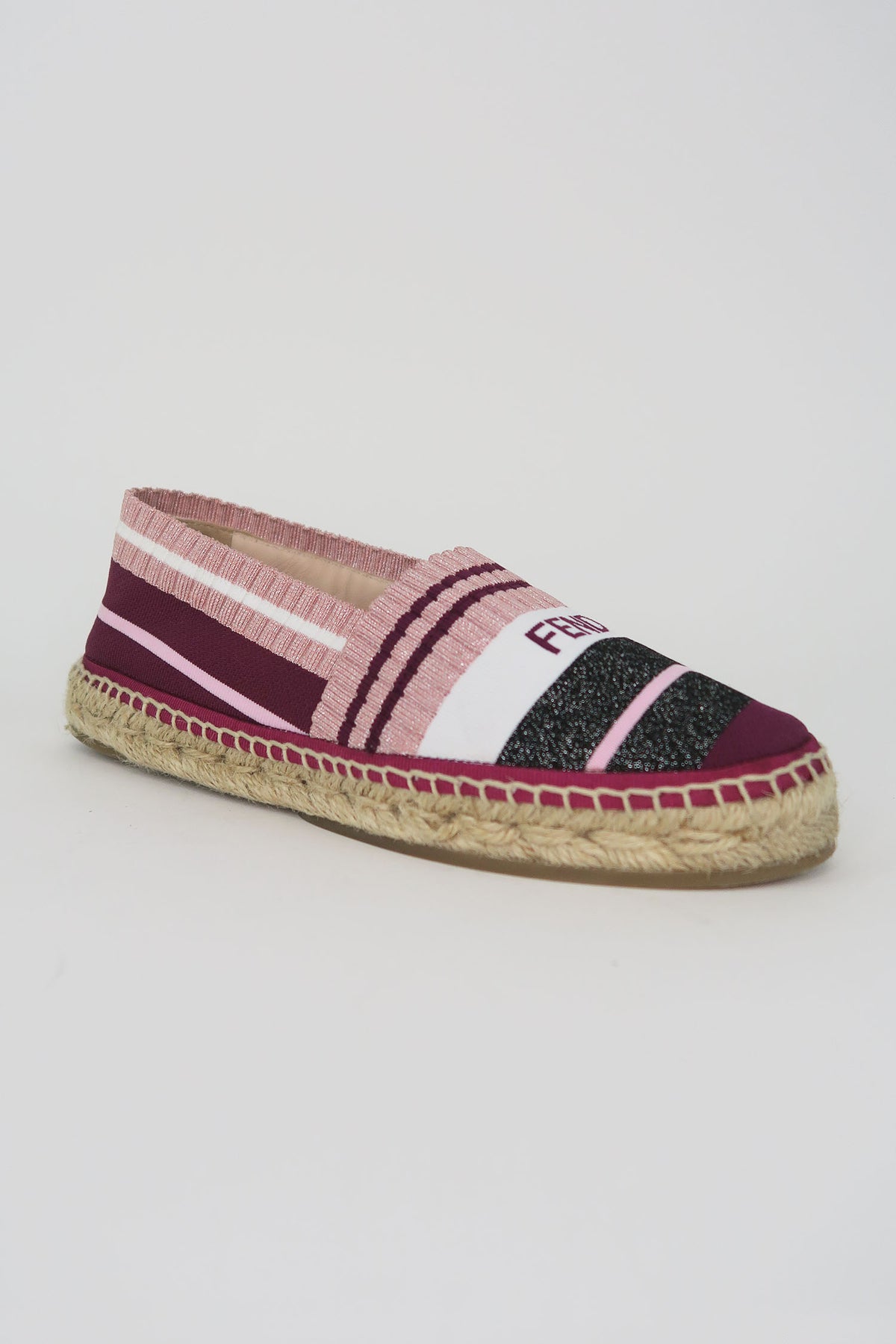 Fendi Canvas Printed Espadrilles sz 36