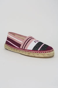 Fendi Canvas Printed Espadrilles sz 36