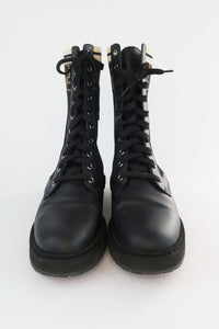 Fendi Leather Combat Boots sz 38