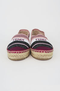 Fendi Canvas Printed Espadrilles sz 36