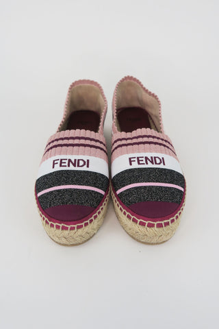 Fendi Canvas Printed Espadrilles sz 36 - Designer Sneakers at The Find Luxury Resale - Vancouver, Canada