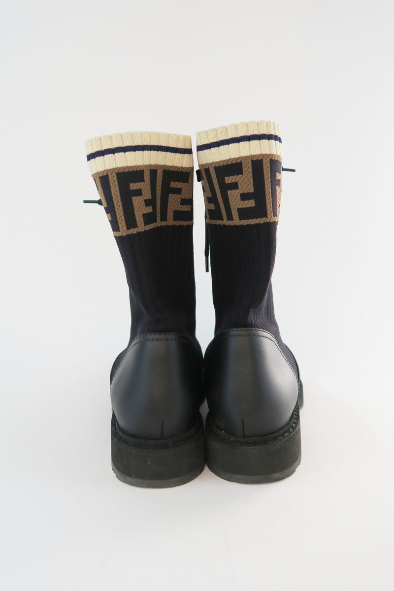 Fendi Leather Combat Boots sz 38