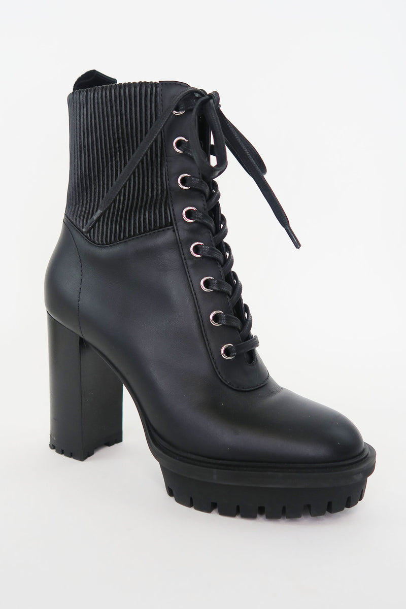 Gianvito Rossi Leather Combat Boots sz 36