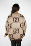 Gucci Reversible GG Mohair Wool Cardigan sz XS
