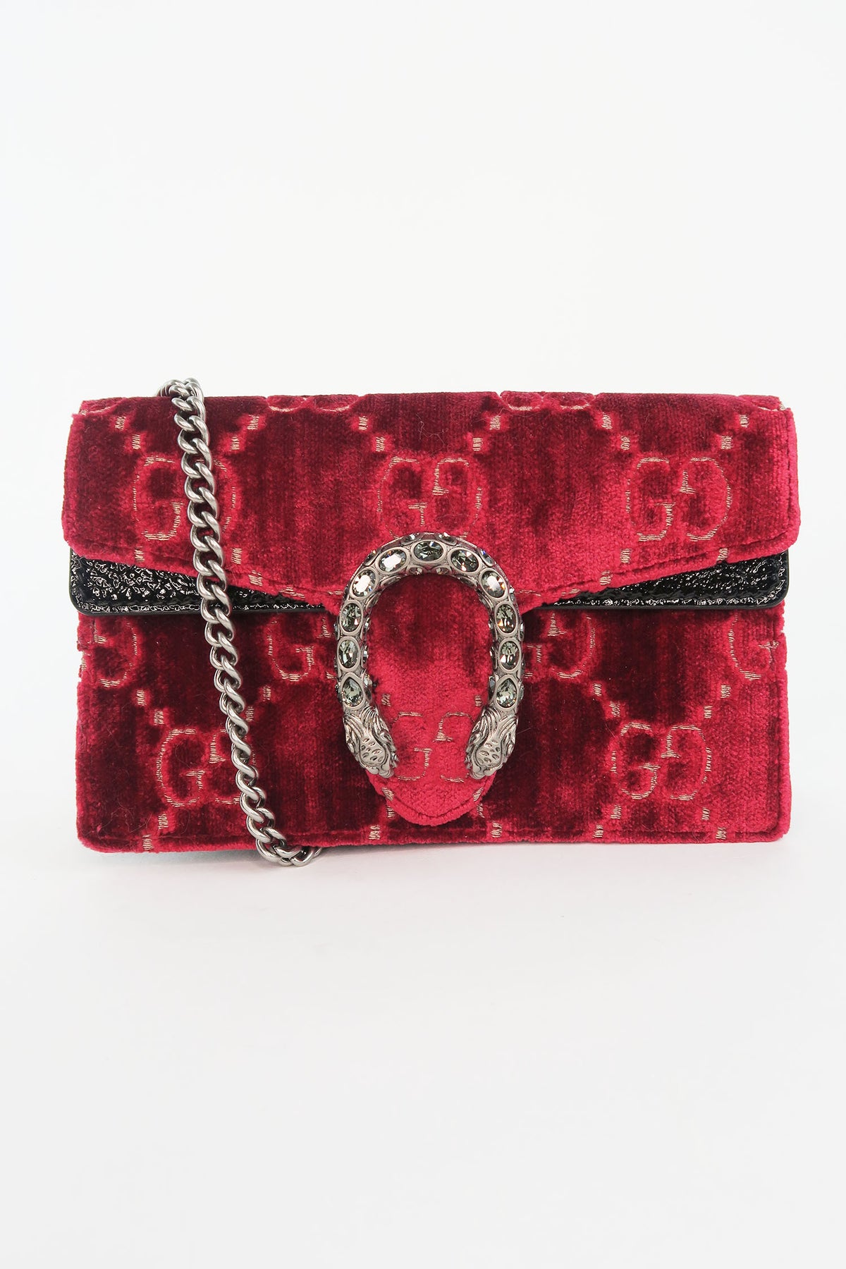 Gucci Super Mini GG Velvet Dionysus Bag