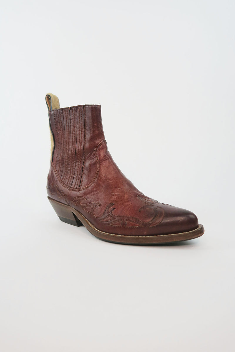 Golden Goose Leather Western Boots sz 37