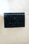 Gucci Black Leather Flora Knight Print Pouch