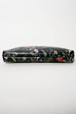 Gucci Black Leather Flora Knight Print Pouch