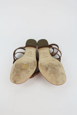 Sergio Rossi Leather Gladiator Sandals
