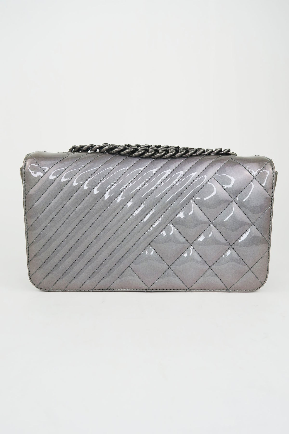 Chanel Coco Boy Flap Bag Quilted Patent