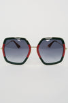 Gucci Web Accent Oversize Sunglasses