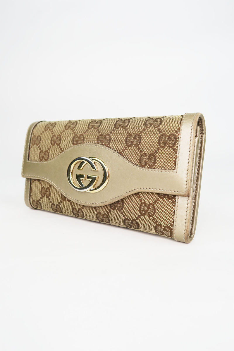 Gucci GG Canvas Continental Wallet