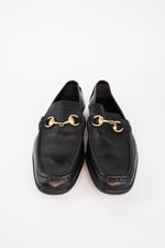 Gucci Horsebit Accent Leather Loafers sz 38.5