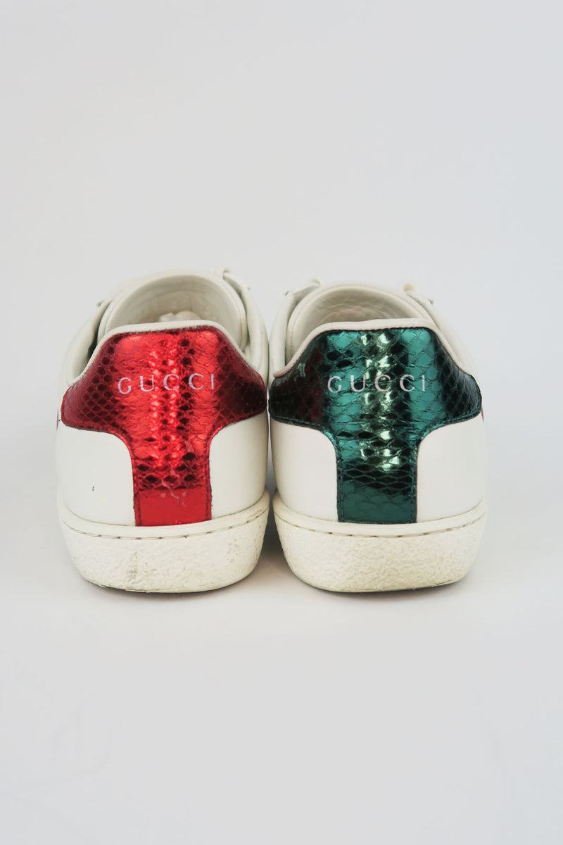 Gucci Ace Embroidered Heart Sneakers sz 35.5