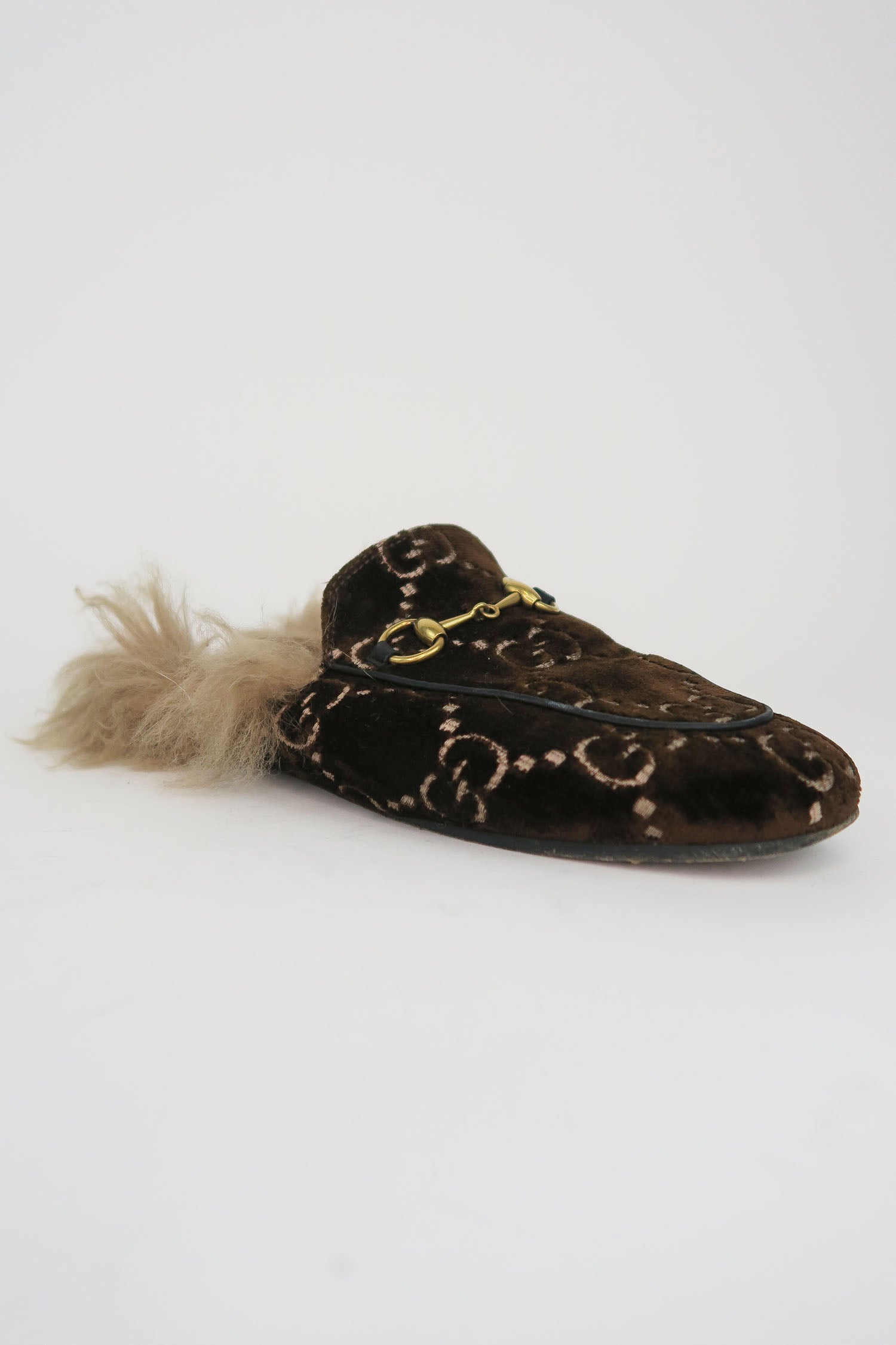 Gucci princetown velvet fashion slipper