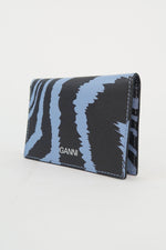 Ganni Saffiano Leather Compact Wallet