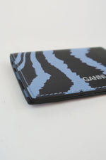 Ganni Saffiano Leather Compact Wallet