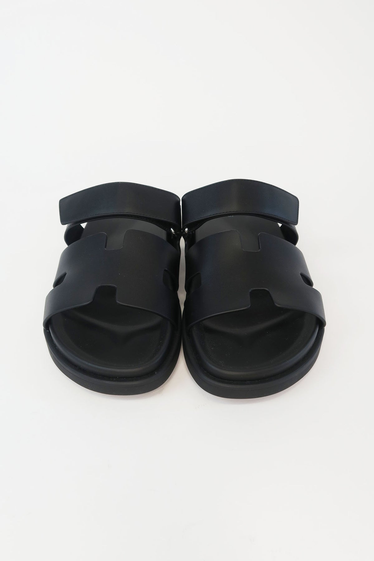 Hermès Chypre Leather Slides sz 42