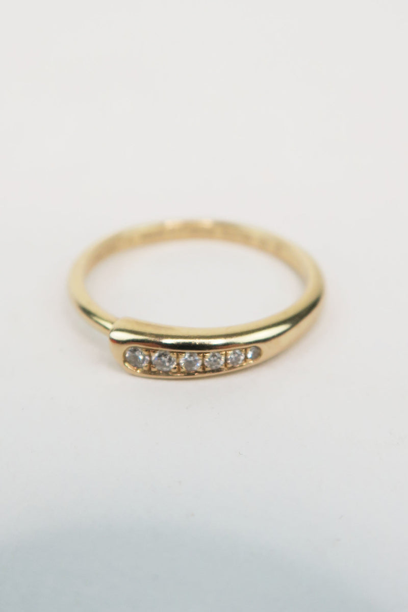 Hermes 18K Rose Gold Diamond Chaine d'Ancre Punk Ring