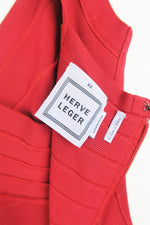 Herve Leger V-Neck Mini Dress sz XS