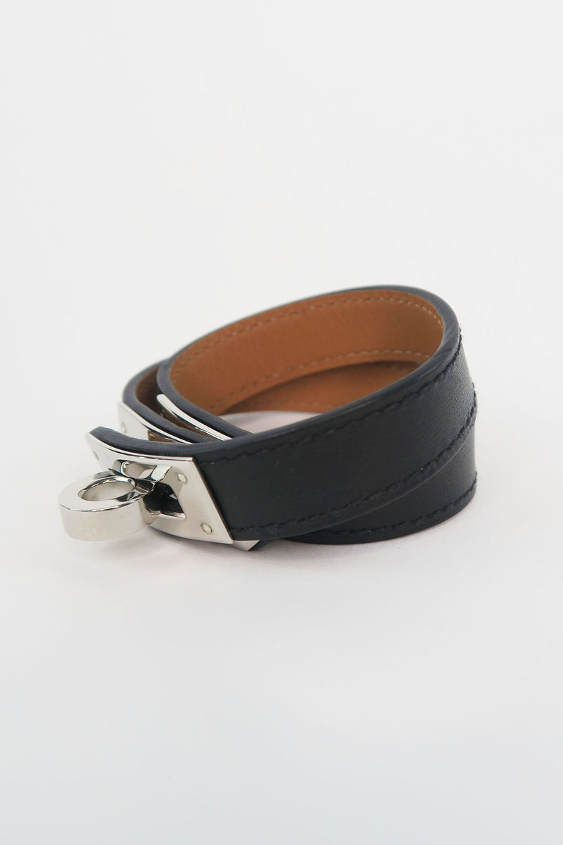Hermès Leather Kelly Double Tour Wrap Bracelet